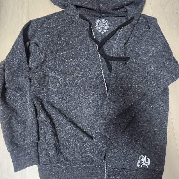 크롬하츠 티바로고 후드집업 스몰 지퍼 x