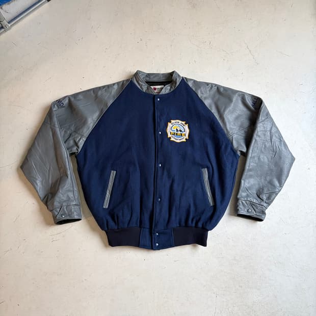 90s CANADA 빈티지 울 바시티 자켓 2XL