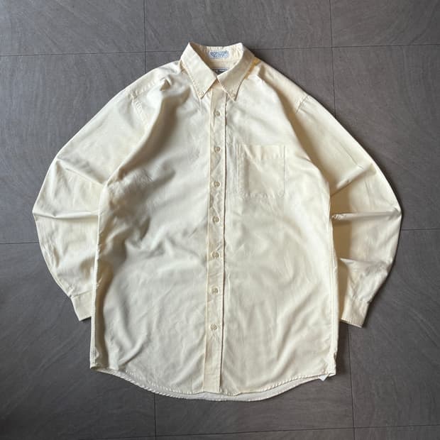 엘엘빈 정품 옐로우 코튼 셔츠 