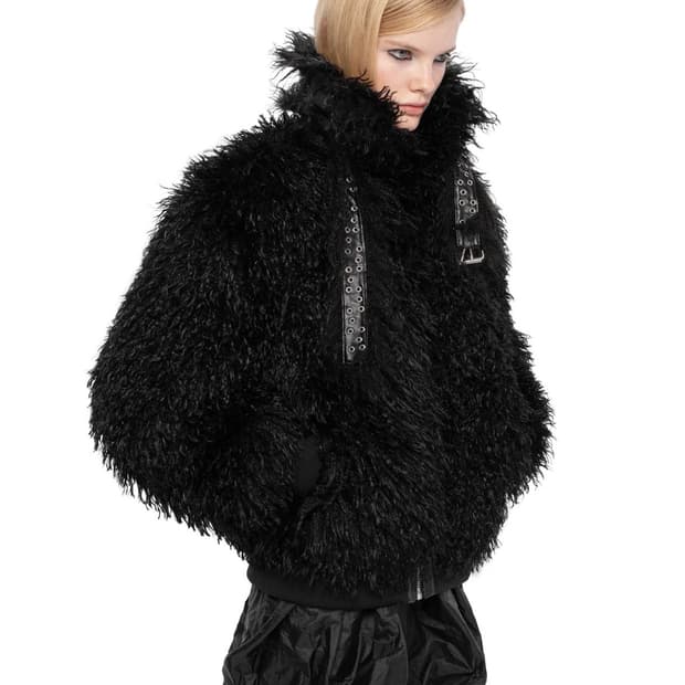 레이서월드와이드 MONGOLIAN FUR BOMBER (M)