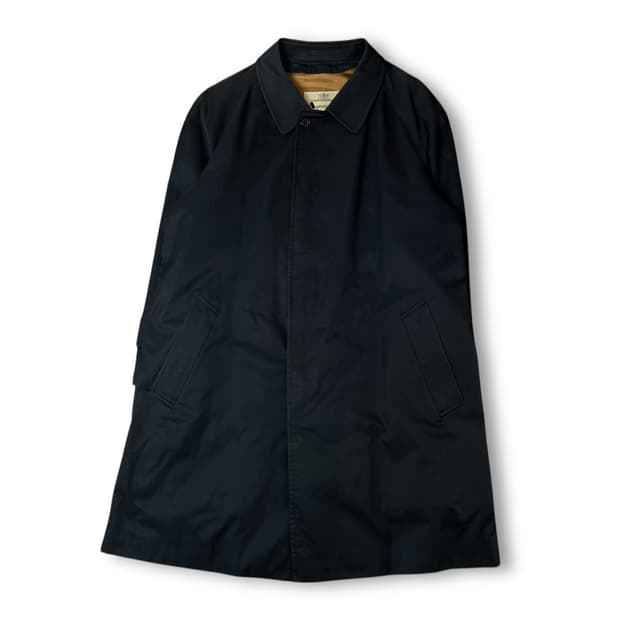 아쿠아스큐덤 네이비 래글런 코트