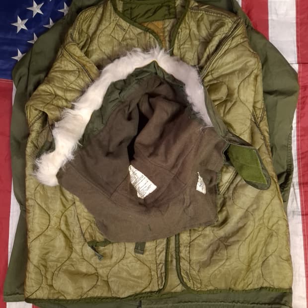 오리지날 미군 M-65 개파카 스몰사이즈 풀셋트