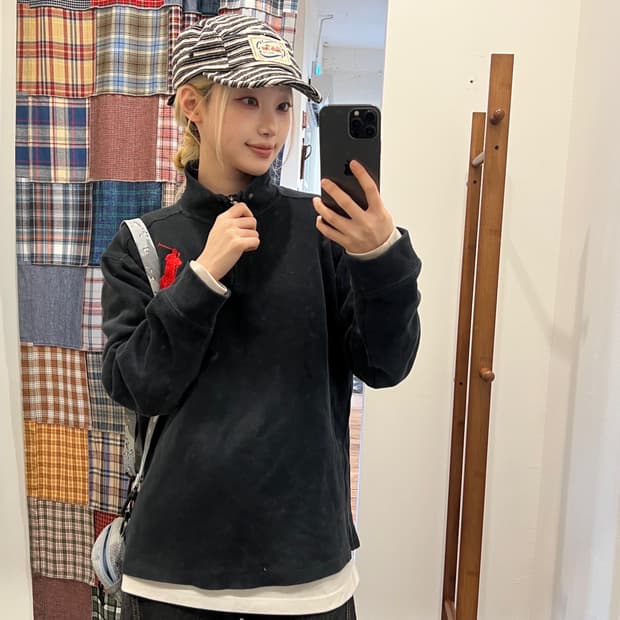 폴로 빅포니 네이비 아노락 