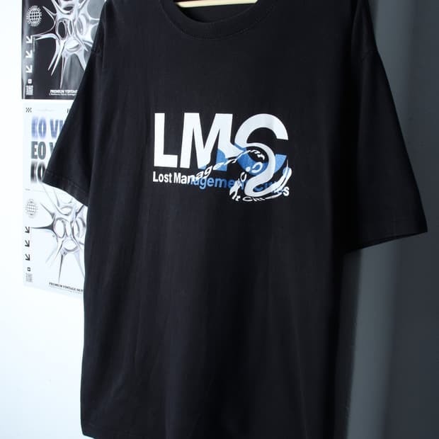 (XL-2XL) 엘엠씨 반팔 티셔츠 빅사이즈 블랙 에이징-7B8B
