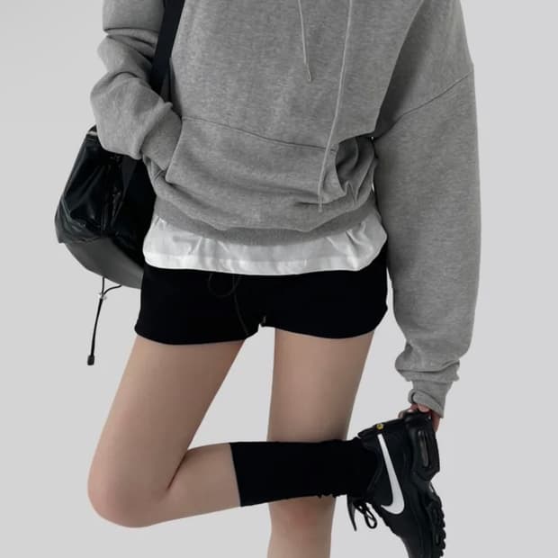 어텀 스웨트 후드티 그레이