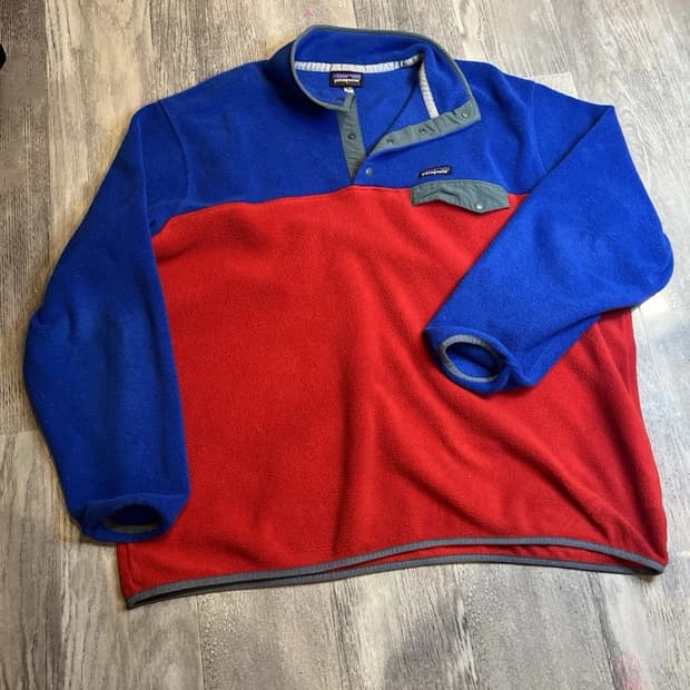 21FW 파타고니아 신칠라 스냅-T 로얄블루/레드