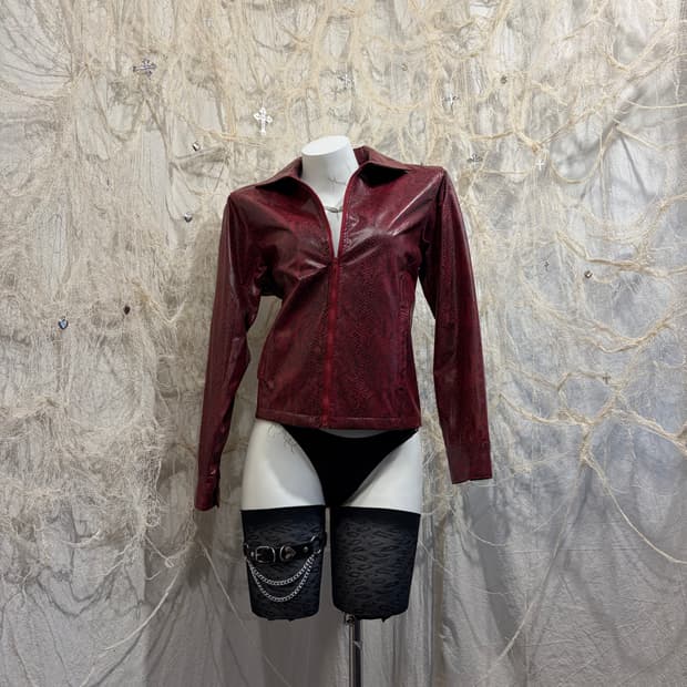 Japanese red phyton jacket