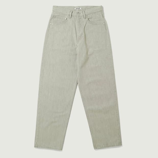 오라리 26ss 하드트위스트데님 와이드 