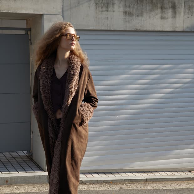 Jijivisha 지지비샤 퍼 무스탕 코트