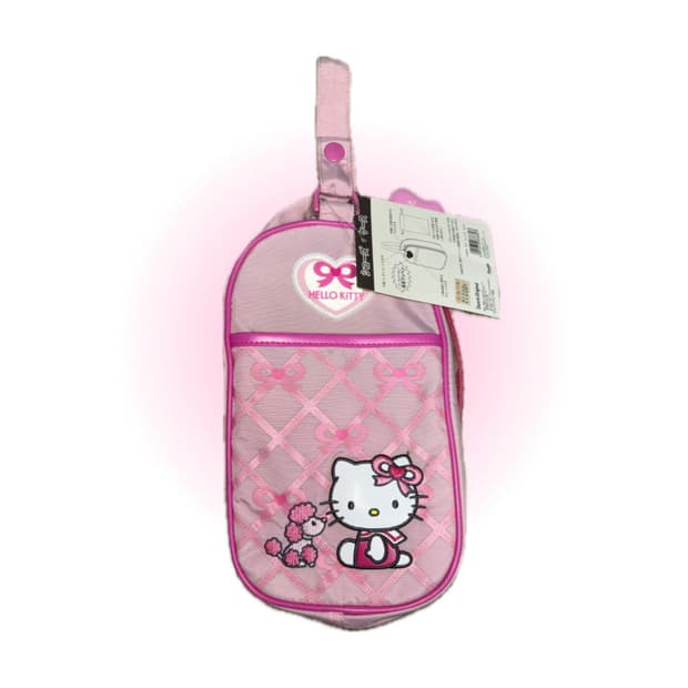 고전키티 실내화 가방 핑크