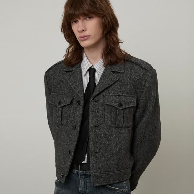 엘무드 서전트 울 트러커 자켓 스톤그레이 48