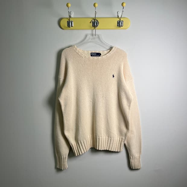 폴로 랄프로렌 코튼 니트 스웨터 L