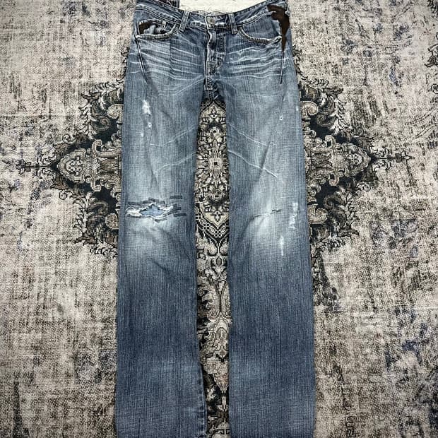Marithe Francois Girbaud leather patchwo