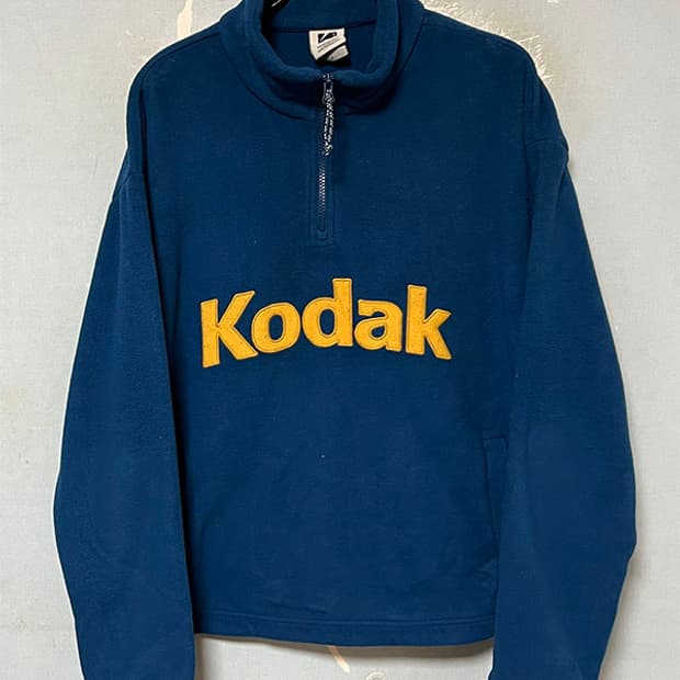 KODAK 코닥 남자 플리스 반집업 맨투맨 100-105