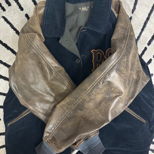 rrl 바시티 자켓 xxl