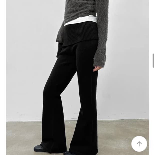 블랙업 폴딩 부츠컥 팬츠 블랙