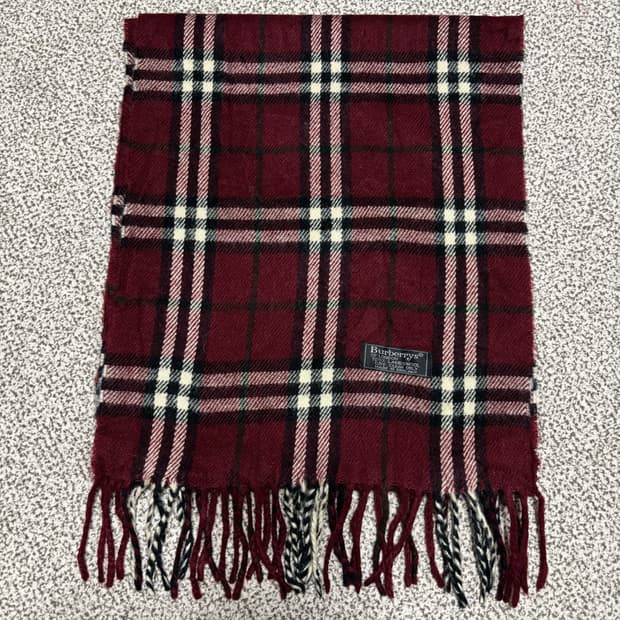 [택포,램스울100] 버버리 노바체크 울 머플러 목도리 [A]