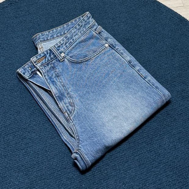 [2] 노운 스트레이트 데님 팬츠 미드블루