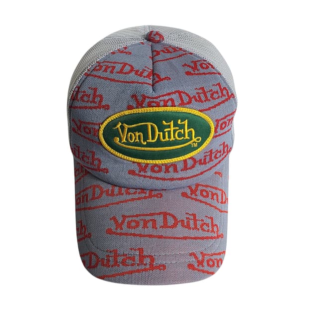 VonDuTch) 본더치 Y2K 모노그램 로고 메쉬 트러커 캡