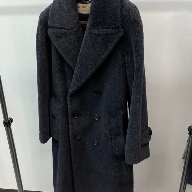 95-100) 버버리 알파카 테디베어 코트