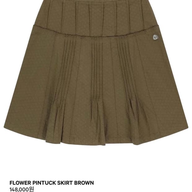 코이세이오 플라워 핀턱 스커츠