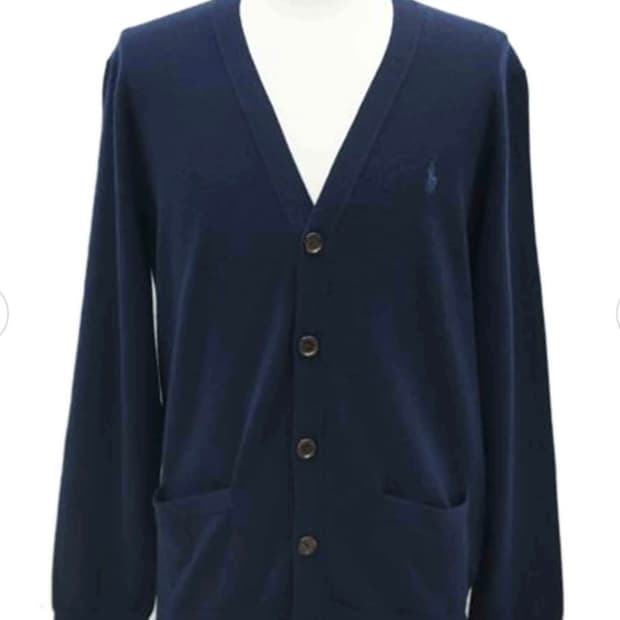 폴로 랄프로렌 네이비 가디건 /폴로 메리노울 파마 가디건 /폴로 가디건