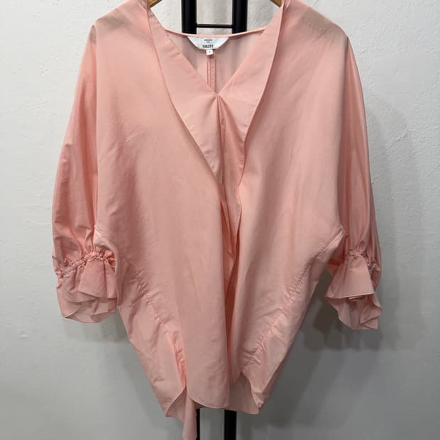 정품) 오브제 한섬 루즈핏 퍼프소매 블라우스 1