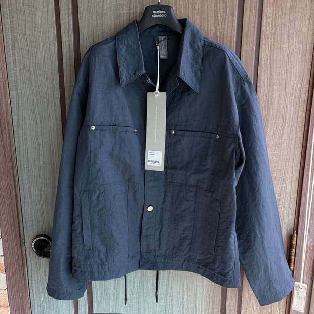 새상품(M)언어펙티드 트러커 자켓 네이비