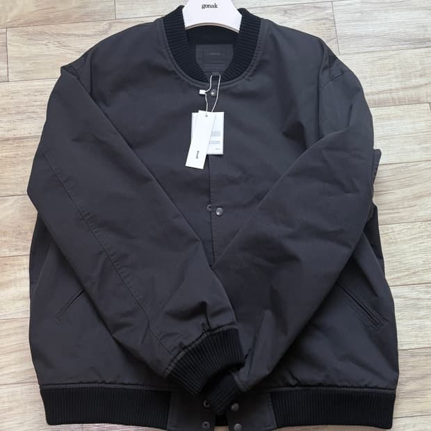 고낙 바시티자켓 차콜 2사이즈(m)