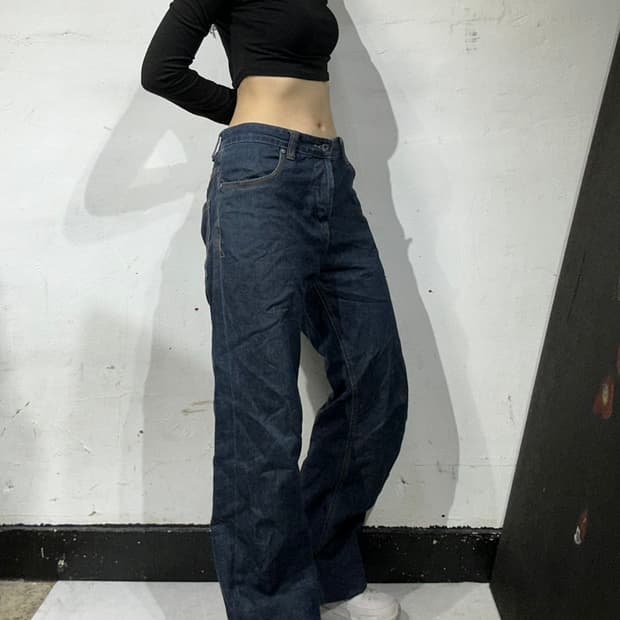 00s 팀버랜드 진청 와이드 데님 팬츠 