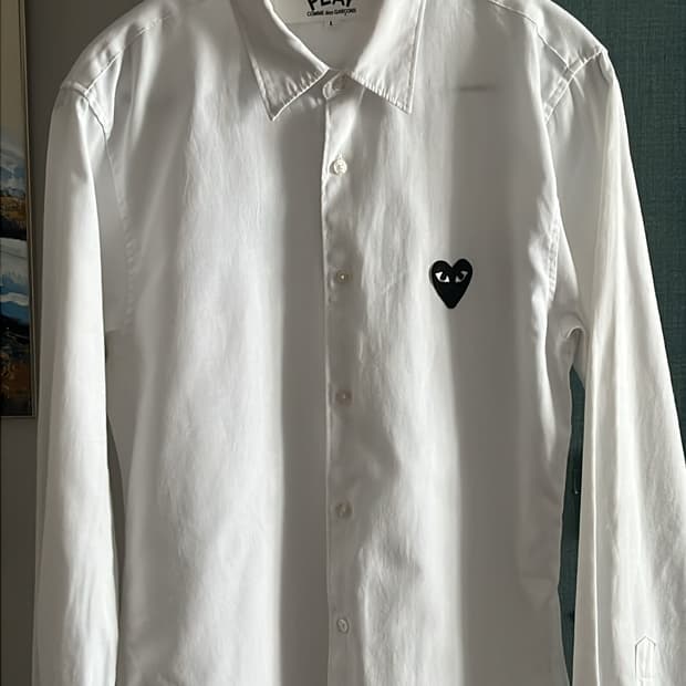 꼼데가르송 화이트 셔츠 L 100