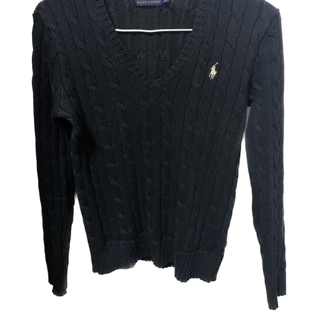 폴로 여성 브이넥니트