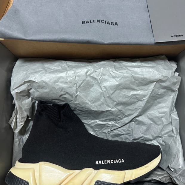 [정품,풀구성품] 발렌시아가 스피드러너 블랙 280 크림판
