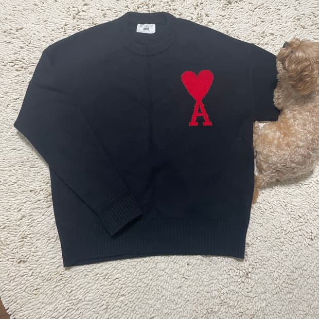 아미 빅하트 로고 니트 A급 급처🔥