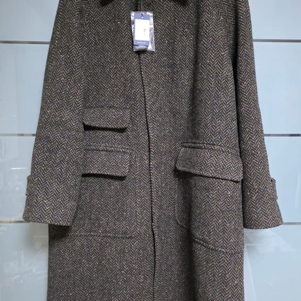 새제품42size오늘만220만)25fw드레익스 브라운 헤링본 코트