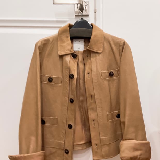 산드로 레더 자켓