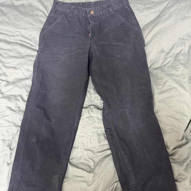 칼하트 싱글니 블랙 33xew