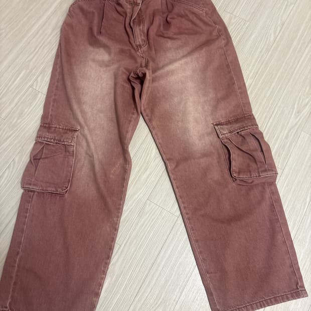 핑크 카고 바지