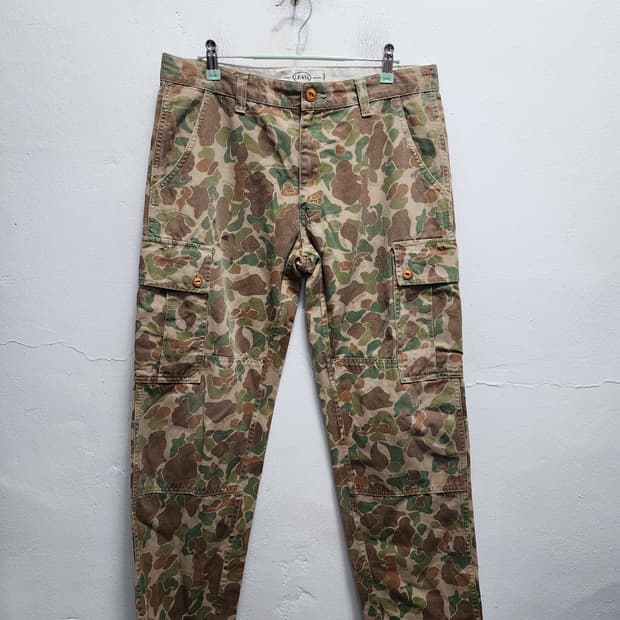 LEATA 리타 카모플라쥬 카고 바지