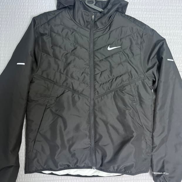 나이키 써마핏 리펠 신세틱 필 러닝 자켓 블랙 - 아시아