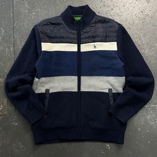 100 헤지스 골프 방풍 니트집업