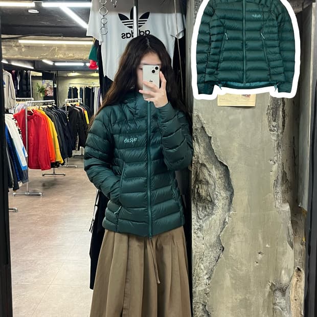 랩 일렉트론 프로 다운 자켓 그린 XS #csz2055