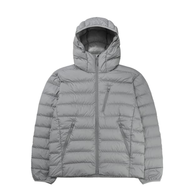 무신사 스탠다드 시티 레저 후디드 라이트 다운 재킷 라이트 그레이