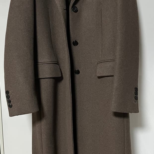 인사일런스 우먼 브라운 롱코트