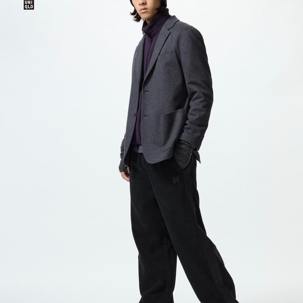 유니클로 니들스 긴기장 블랙 팬츠