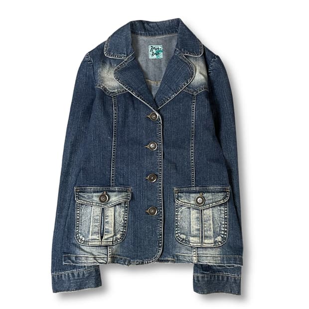 베티붑 중청 투포켓 데님 자켓 66