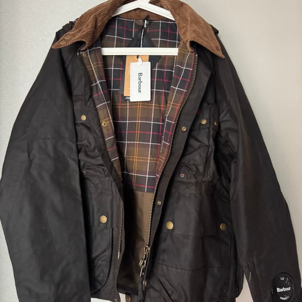 cp 컴퍼니 바버 콜라보 왁스자켓 새상품