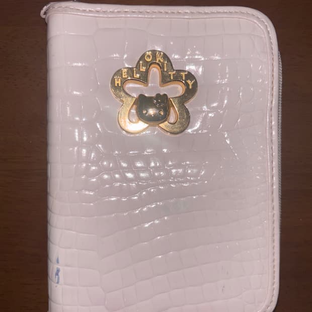 고전 키티 포카집 포토카드 홀더 보관함 갸루 가죽 다이어리