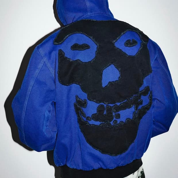 슈프림 미스피츠 워크 후드 집업 로열 블루