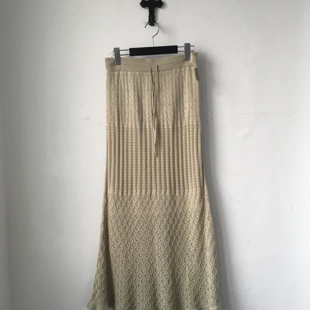 Crochet long skirt